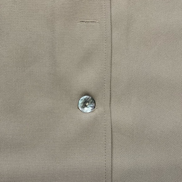 BRIGGS women’s size extra large tan brown button up collard blazer jacket - Picture 6 of 6